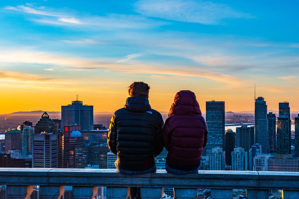 Lever de soleil au belvédère Kondiaronk