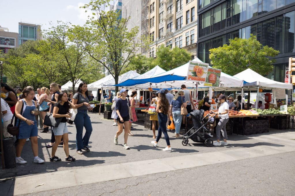 Faire son marché à Union Square Greenmarket