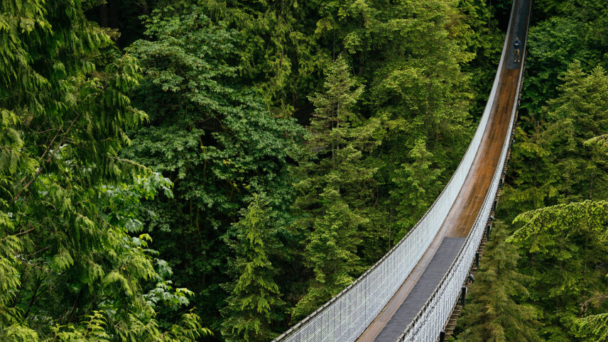 Traverser le pont suspendu de Capilano
